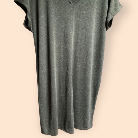 Esmara Linen Blend Green Woven T-shirt Dress Lightweight Minimalist Women’s L - Picture 3 of 11